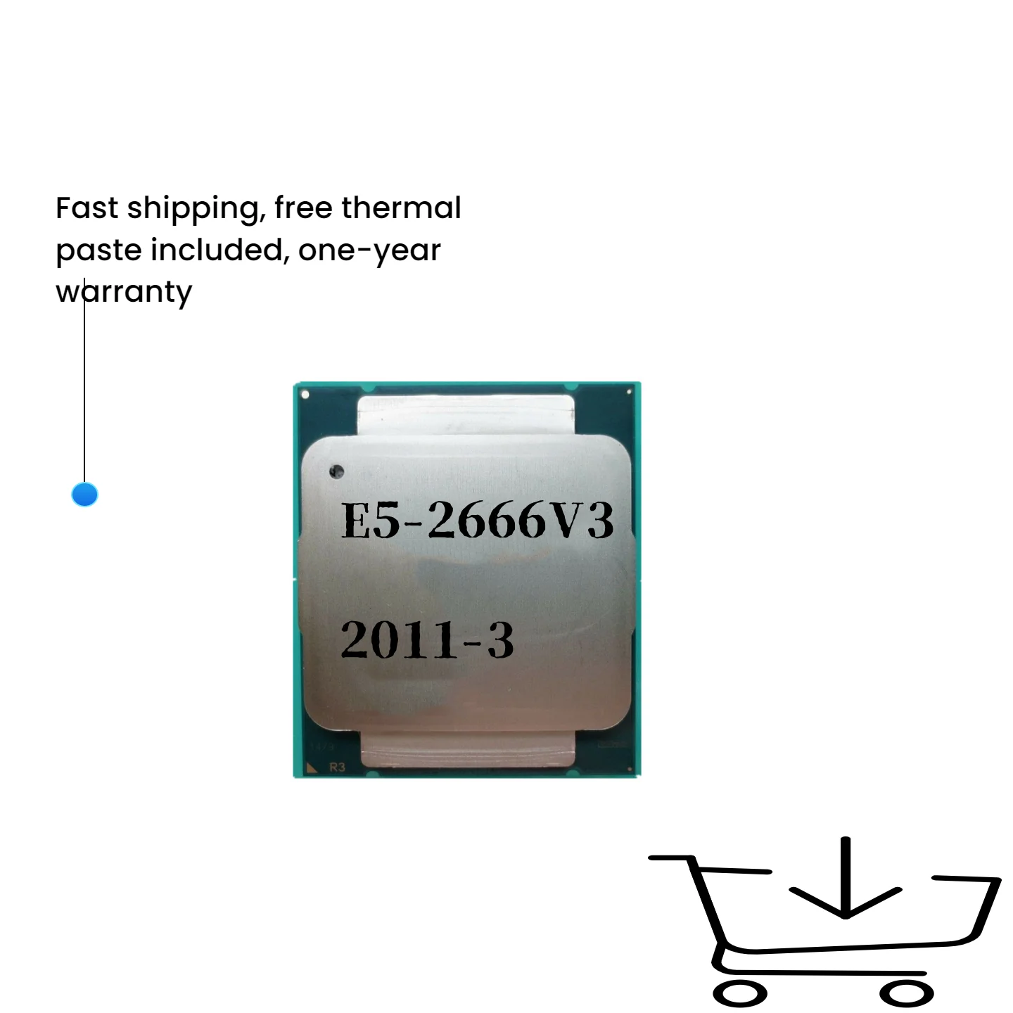 

Xeon E5 2666 V3 2.9Ghz 10-Core 135W LGA 2011-3 2666V3 Processor CPU