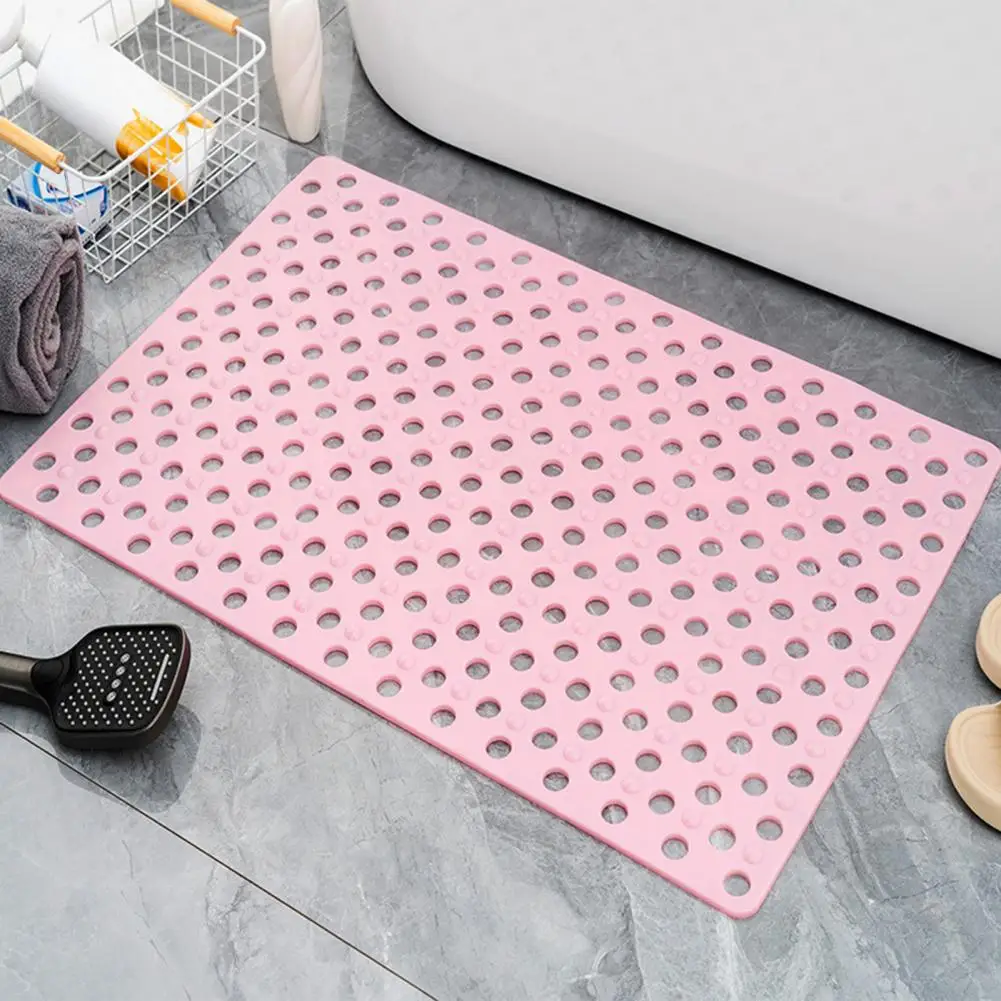 Home Shower Mat Non-slip Bath Mat Anti-fall Bathroom Mat with Sole Massage Strong Suction Cups for Quick Drainage Spa for Shower