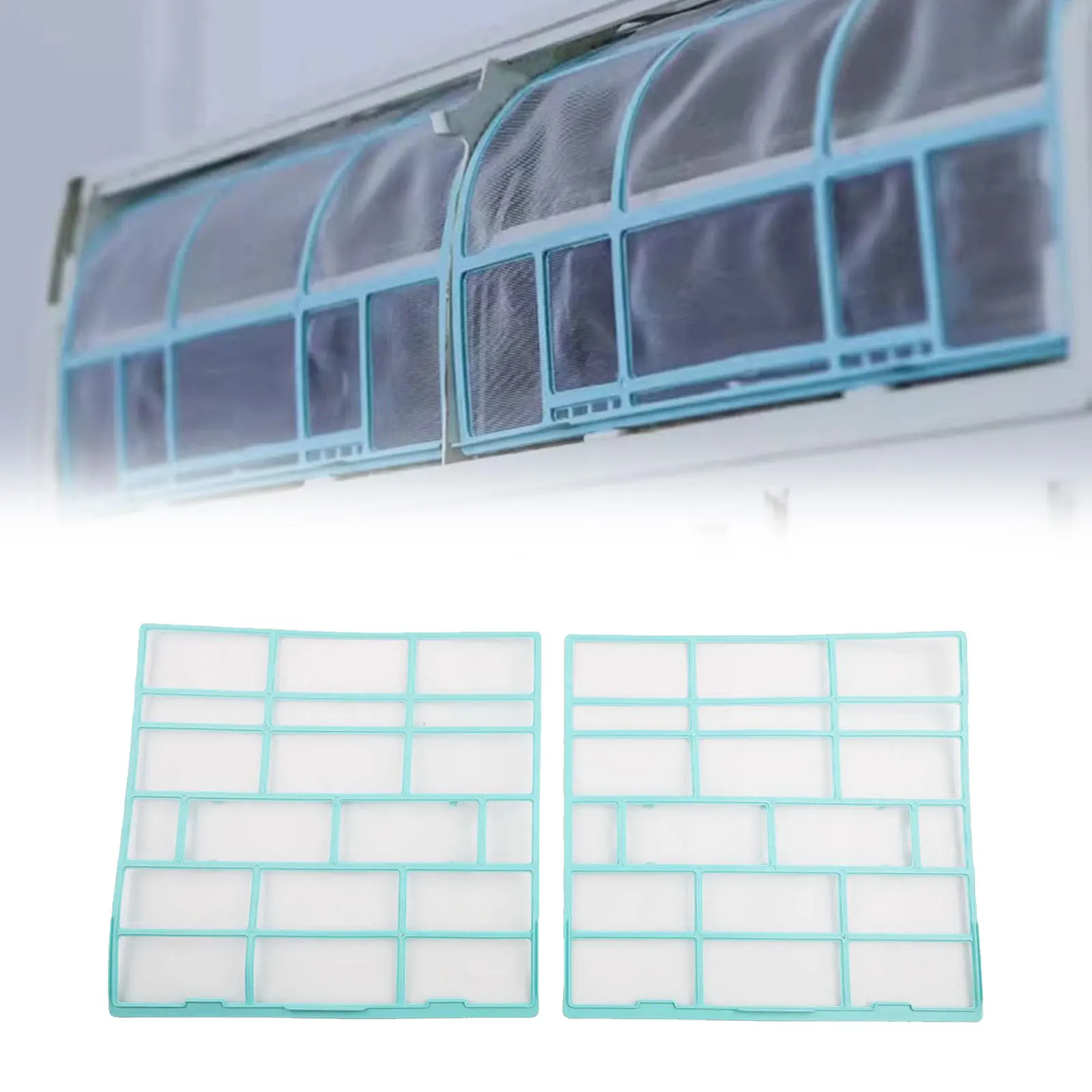 Hanging Filter Air Conditioner Filter Dustproof Design Multiple Styles Performance Enhancement Plastic Material
