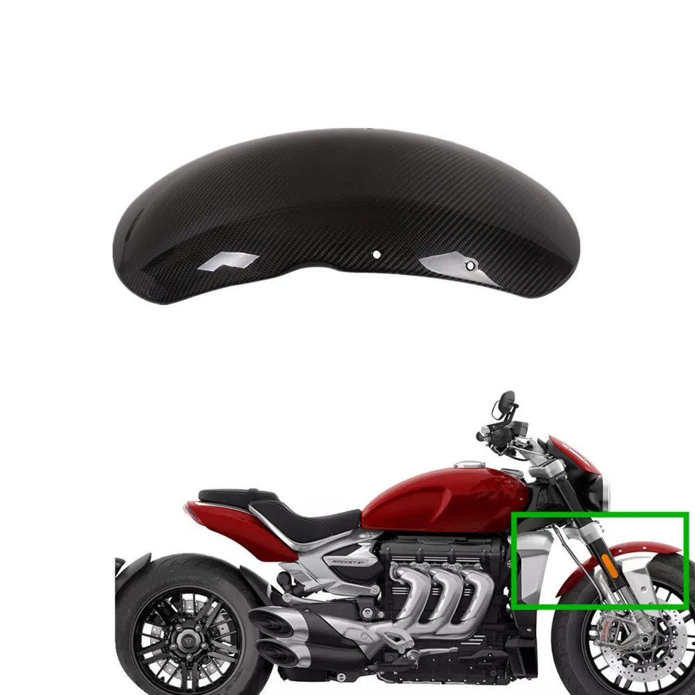 

Carbon Fiber Front Fender Mudguard for Triumph Rocket III 2020 2021 Gloss Matt Hugger Accessories