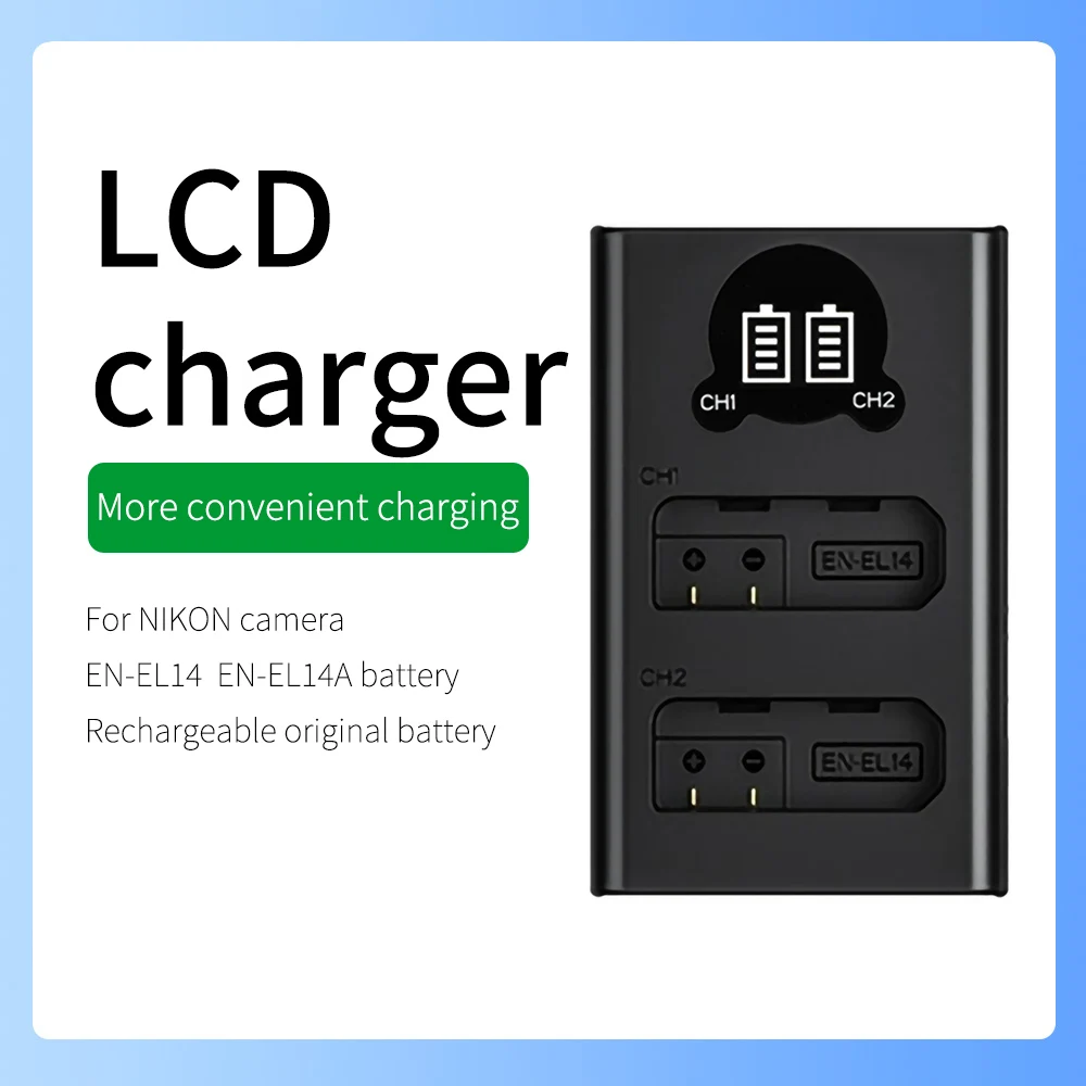 EN-EL14,EN-EL14a Battery Charger FOR Nikon SLR Camera Coolpix P7000 P7100 P7700 P7800 D5600 D5500 D5300 D5200 D5100 D3500 D3400