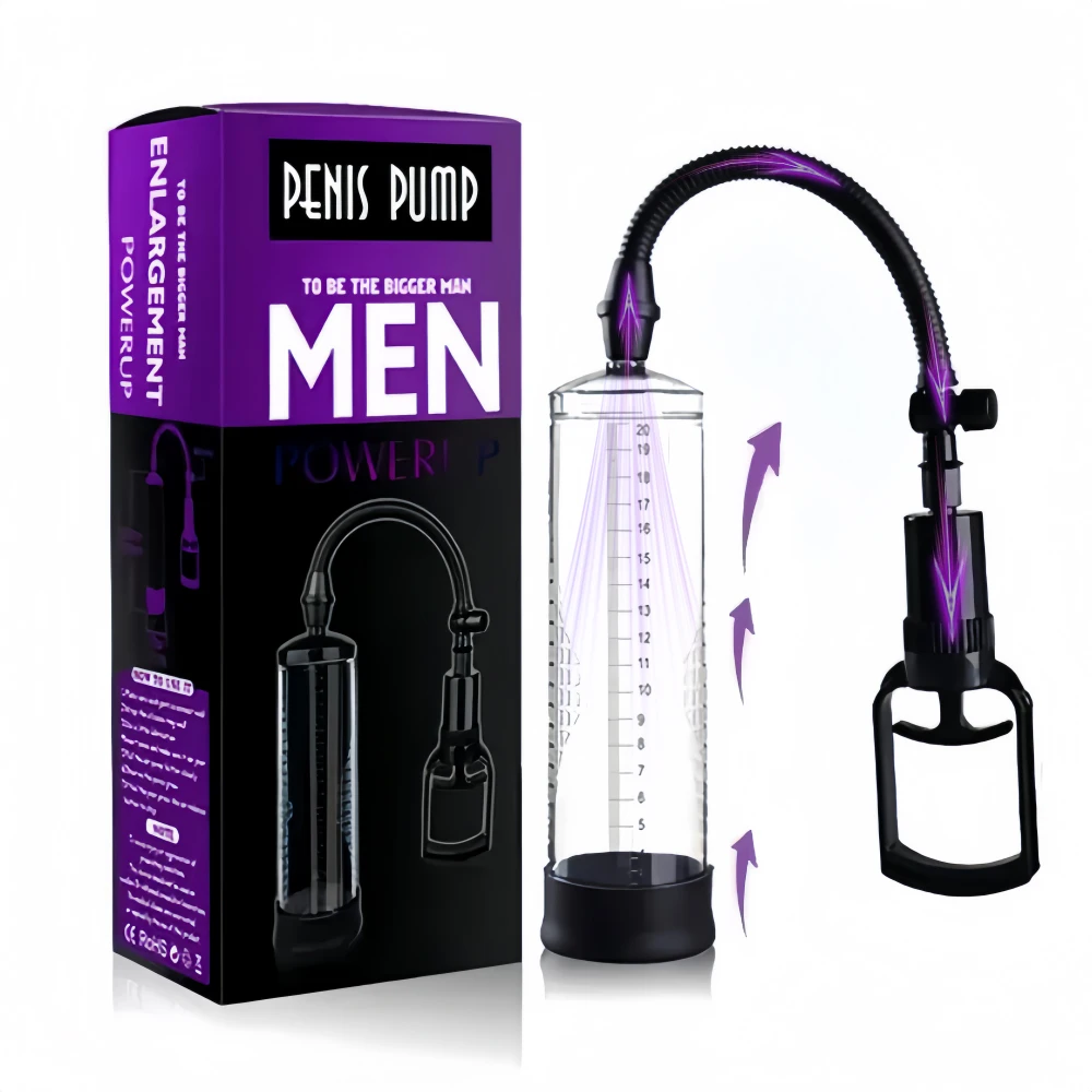Manual Penis Pump Enlarger Male Trolley Vacuum Pump Penis Extender Enhance Penis Erection Cock Pump Training Masturbation Cups