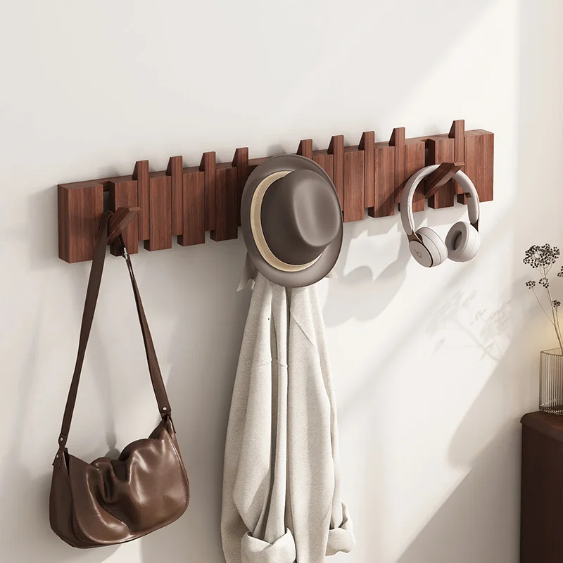 Hat Coat Clothing Rack Wooden Hanger Bag Boutique Wall Hallway Clothing Rack Dress Arara De Roupa Entrance Hall Furniture