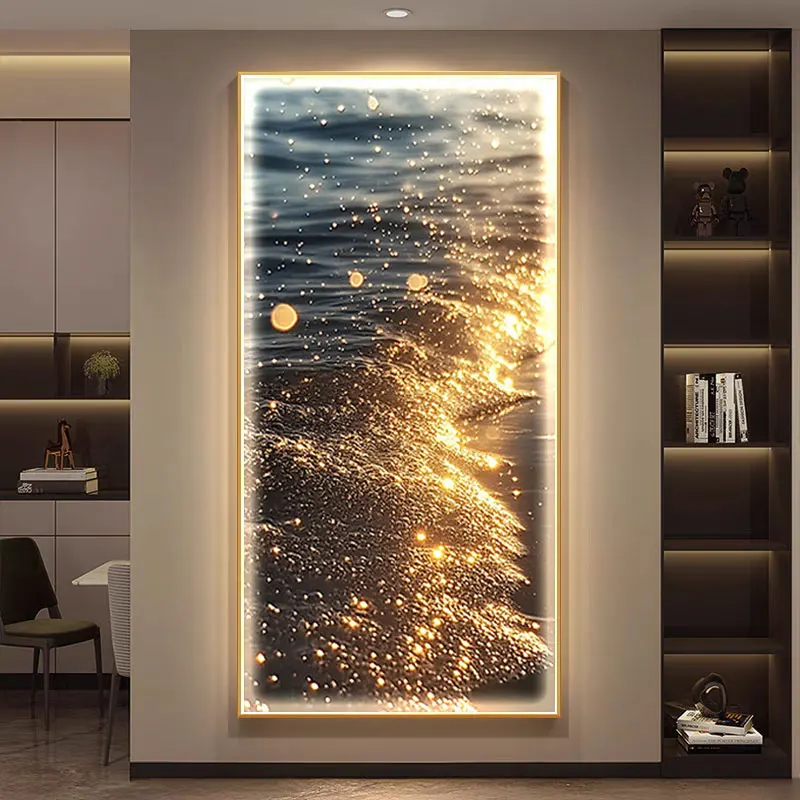 2025 New Model Hyundai Luxurious Entrance Hall LED Wall Lamp High-end Feel Corridor  Passage Entrance Wall Lamp Painting