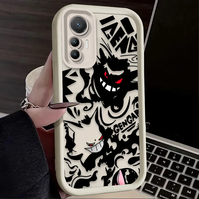 P-Pokemon Gengarเคสโทรศัพท์สําหรับXiaomi Mi 15 Ultra 14 13 12S 12X 11 Lite 5G NE 13T 12T 11T 14T Proซิลิโคนกันกระแทก