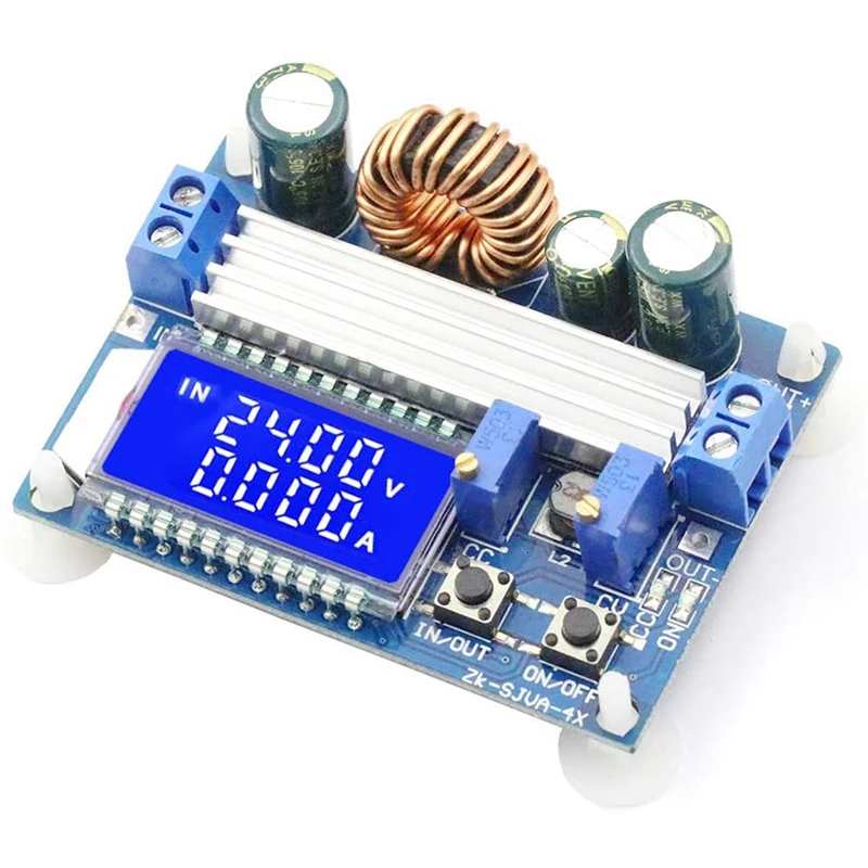 RISE-35W DC 5.5-30V To 0.5-30V Digital LCD Display Automatic Step Up Down Buck Boost Converter Power Supply Module Adjustable