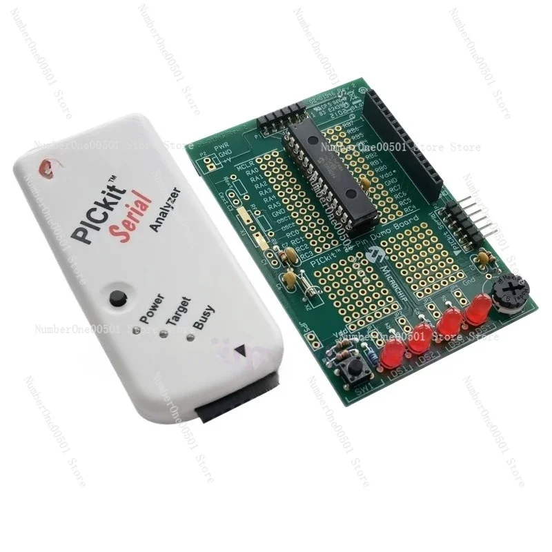 

Плата анализа последовательных интерфейсов Microchip DV164122 PICkit, комплект для разработки на базе PIC16F886, новинка, в наличии, готов к отгрузке