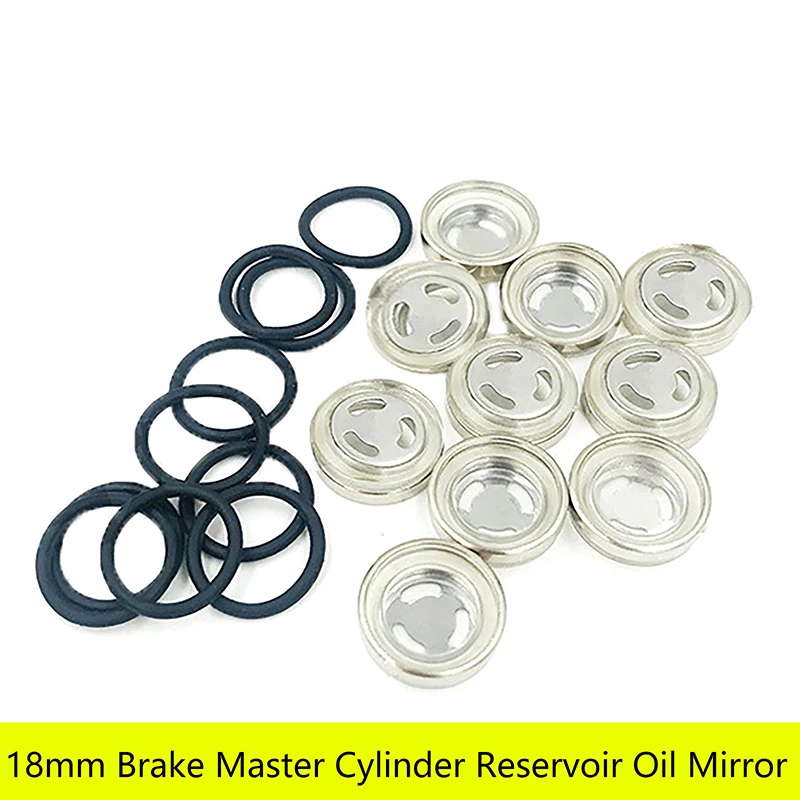 1 Set Master Cylinder Brake Lever Reservoir Sight Glass Gasket 18mm  For Motorcycle Scooter ATV Dirt Bike Hydraulic clutch