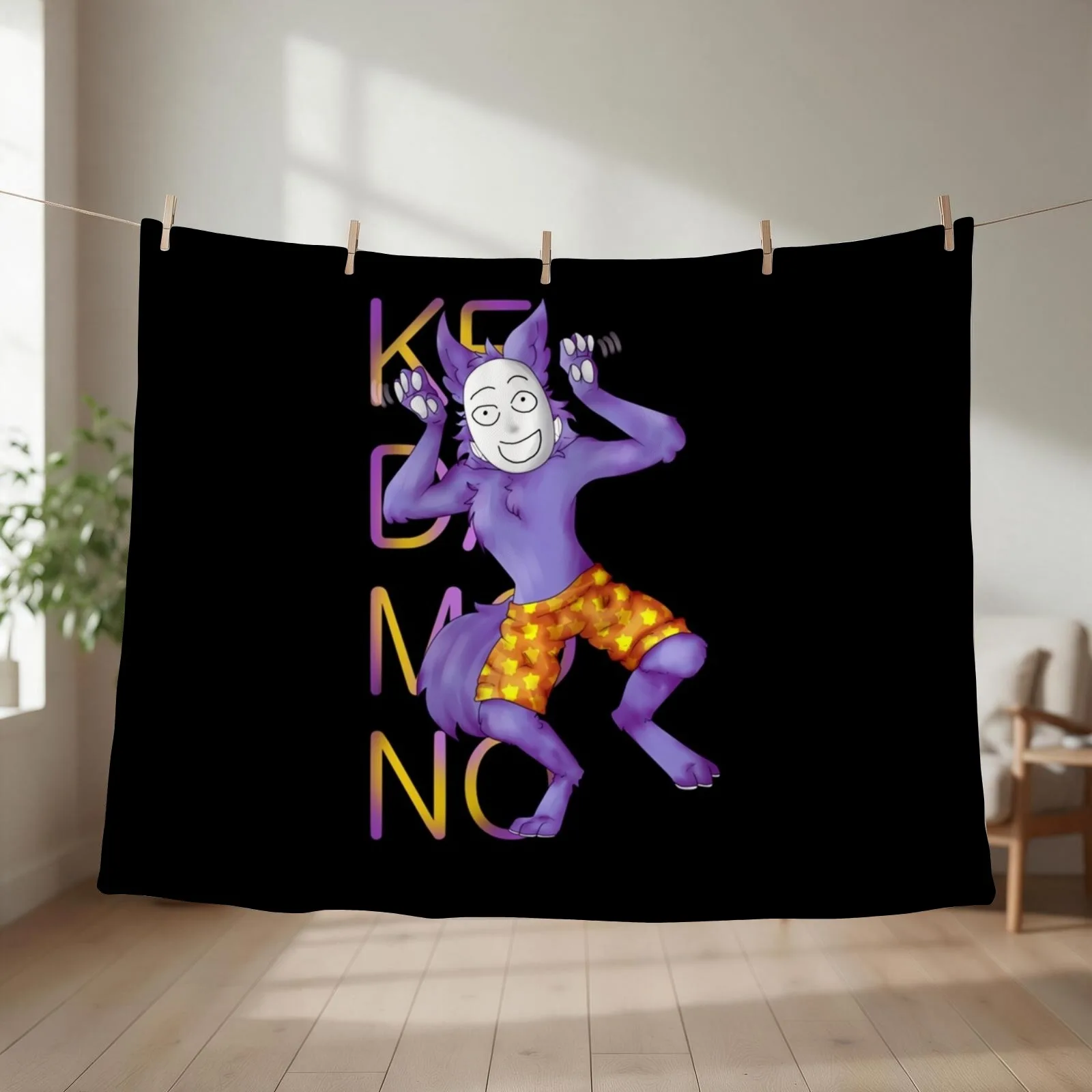Kedamono Popee The Performer Throw Blanket couch cozy soft plush fuzzy picnic outdoor blanket