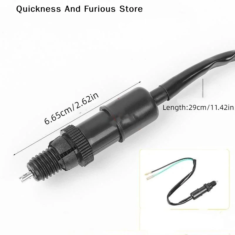 【MO】Universal Rear Brake Light Switch Pure Wire Copper Core For Motorcycle ATV Scooter Repair Pedal Switch