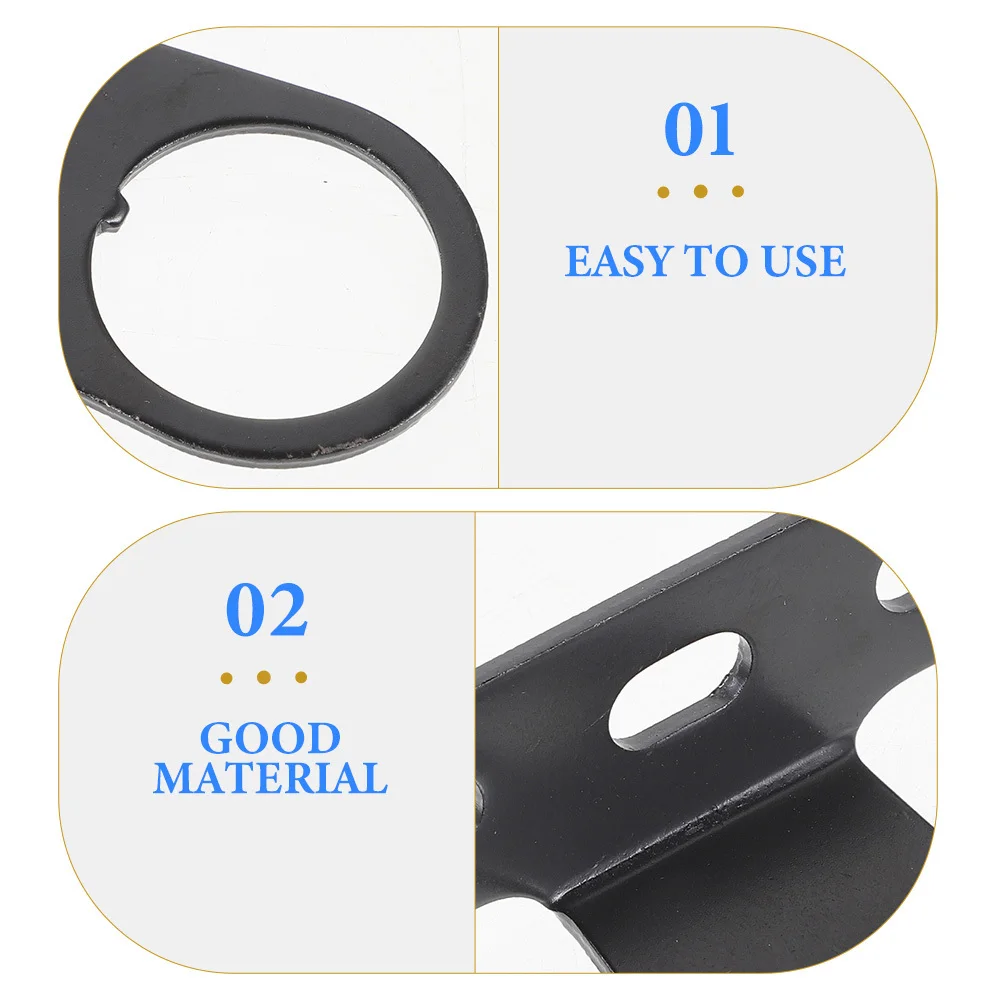 

4pcs Bike Front Lamp Bracket Sturdy Steel Light Holder Shockproof Anti-Slip Mount For Bicycle Fork Rack Lamp Stand