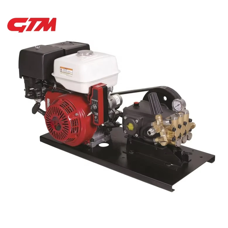 GTM 13HP Base Plate Type Commercial High Pressure Washer with Engine Residue
