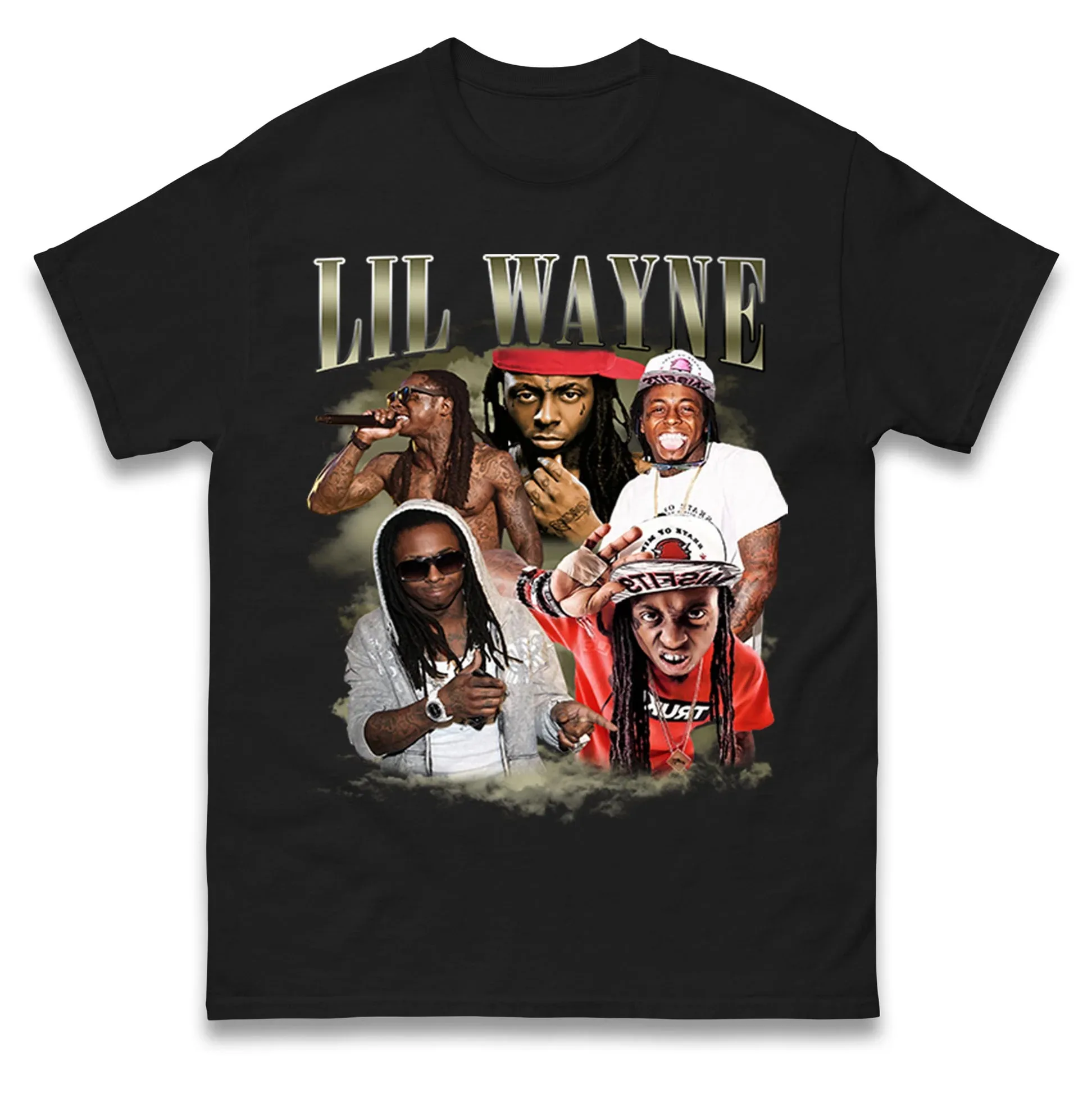 

Футболка Lil Wayne для мужчин и женщин, модные хлопковые футболки с короткими рукавами, ретро футболка в стиле хип-хоп Y2k, летние топы, мужская футболка, уличная одежда