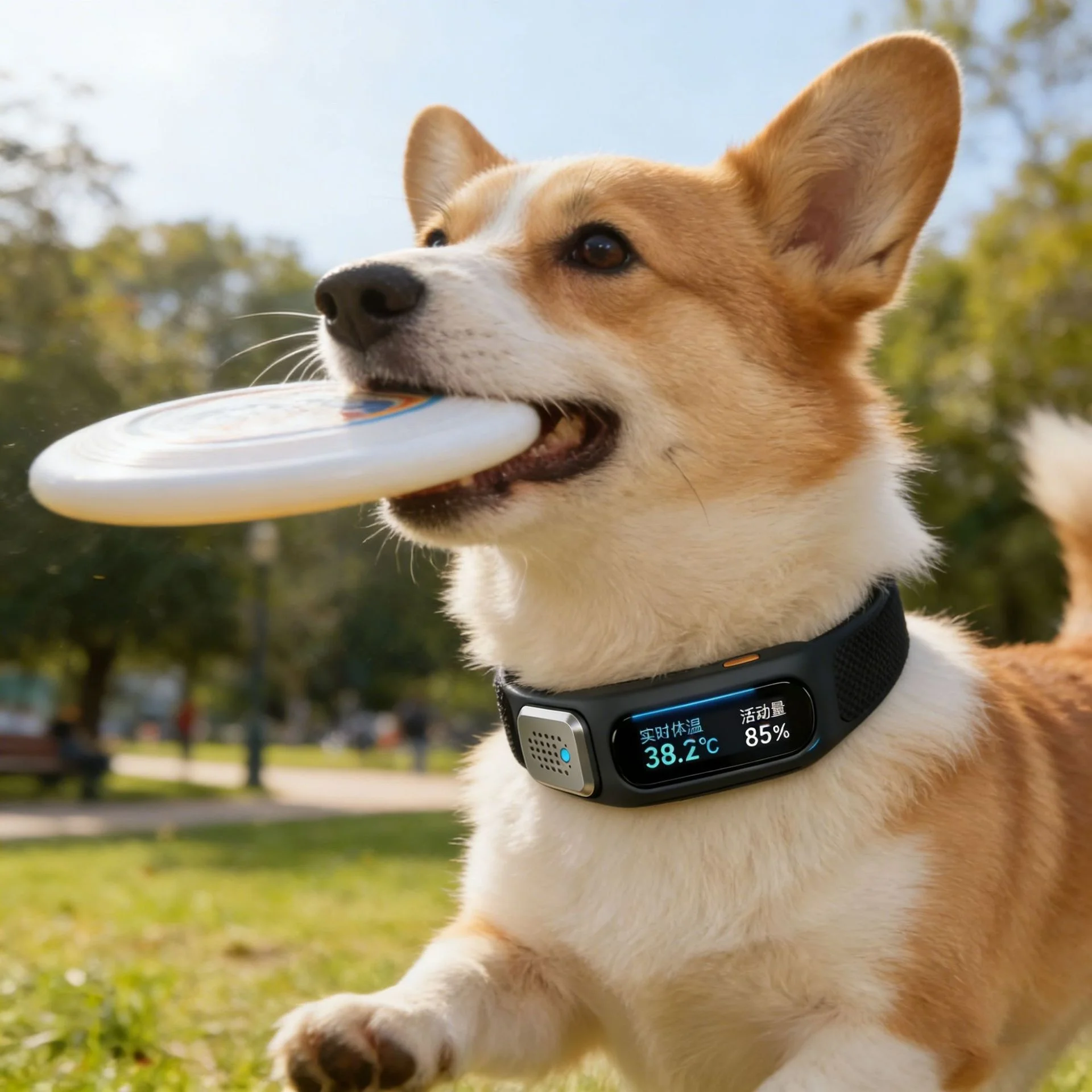 

Smart pet GPS tracker with infrared temperature monitoring, real-time positioning, and health tracking for dogs and cats