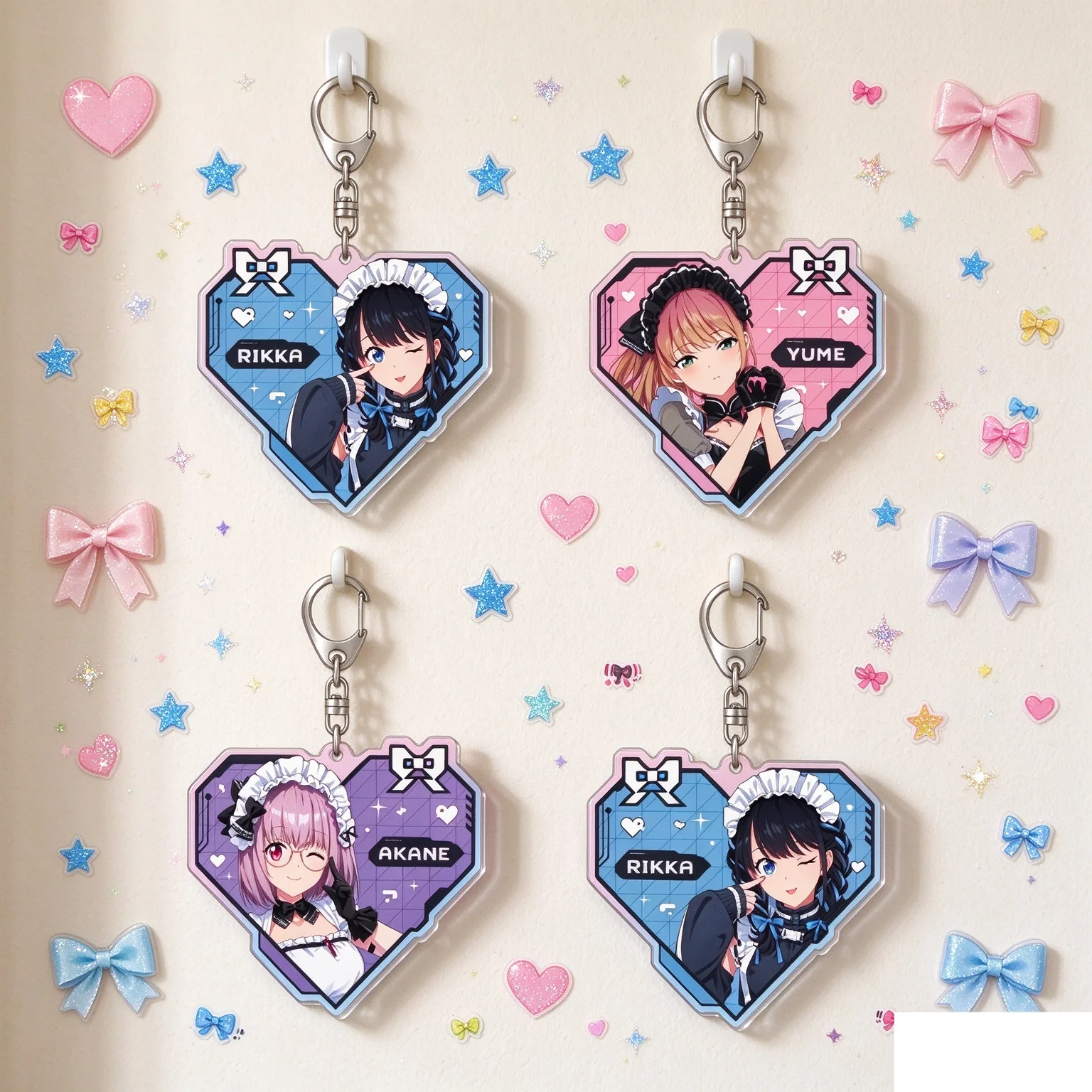 Souvenir Anime Gridman Universe High Pixel Bag Pendant Gifts For Girls For Fans Gifts Jewelry Bag Acrylic KeyRing Funny Keychain