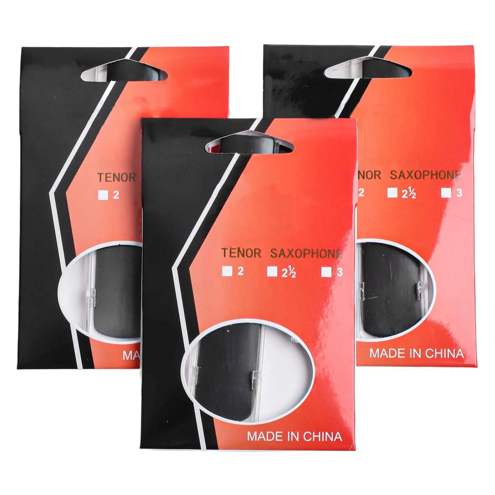3PCS Saxophone Reeds Strength 1 5 2 5 for Alto Tenor Soprano Clarinet Reliable Synthetic Material with Moisture Resistance