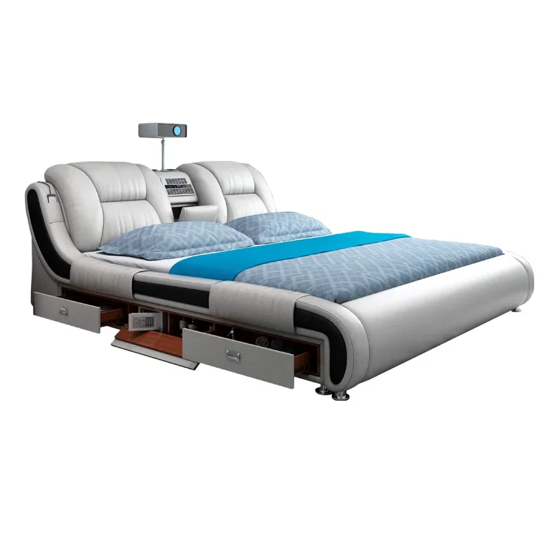

Royal Frame European Double Bed Wood High End King Size Bedroom Double Bed Kids Girl