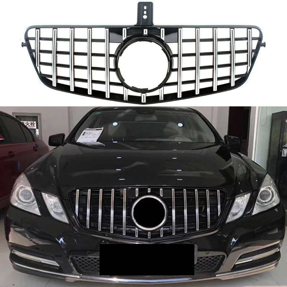 

Front Racing Grill Upper Radiator Grille For Mercedes-Benz W212 E-Class E250 E280 E300 E320 E400 E430 2009-2013 GT