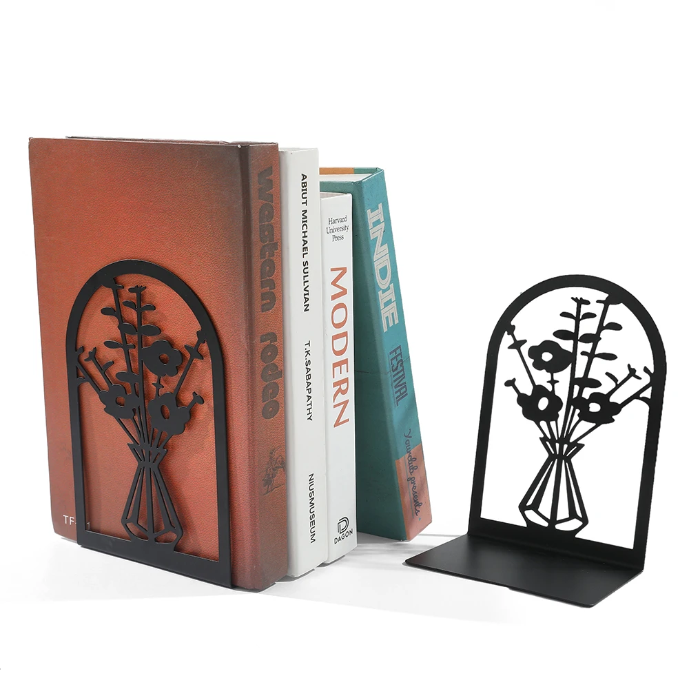 Imagem -06 - Livro Termina Estilo para os Amantes Book Rack Stand Iron Bookends Home Desk Papelaria Material de Escritório Estilos