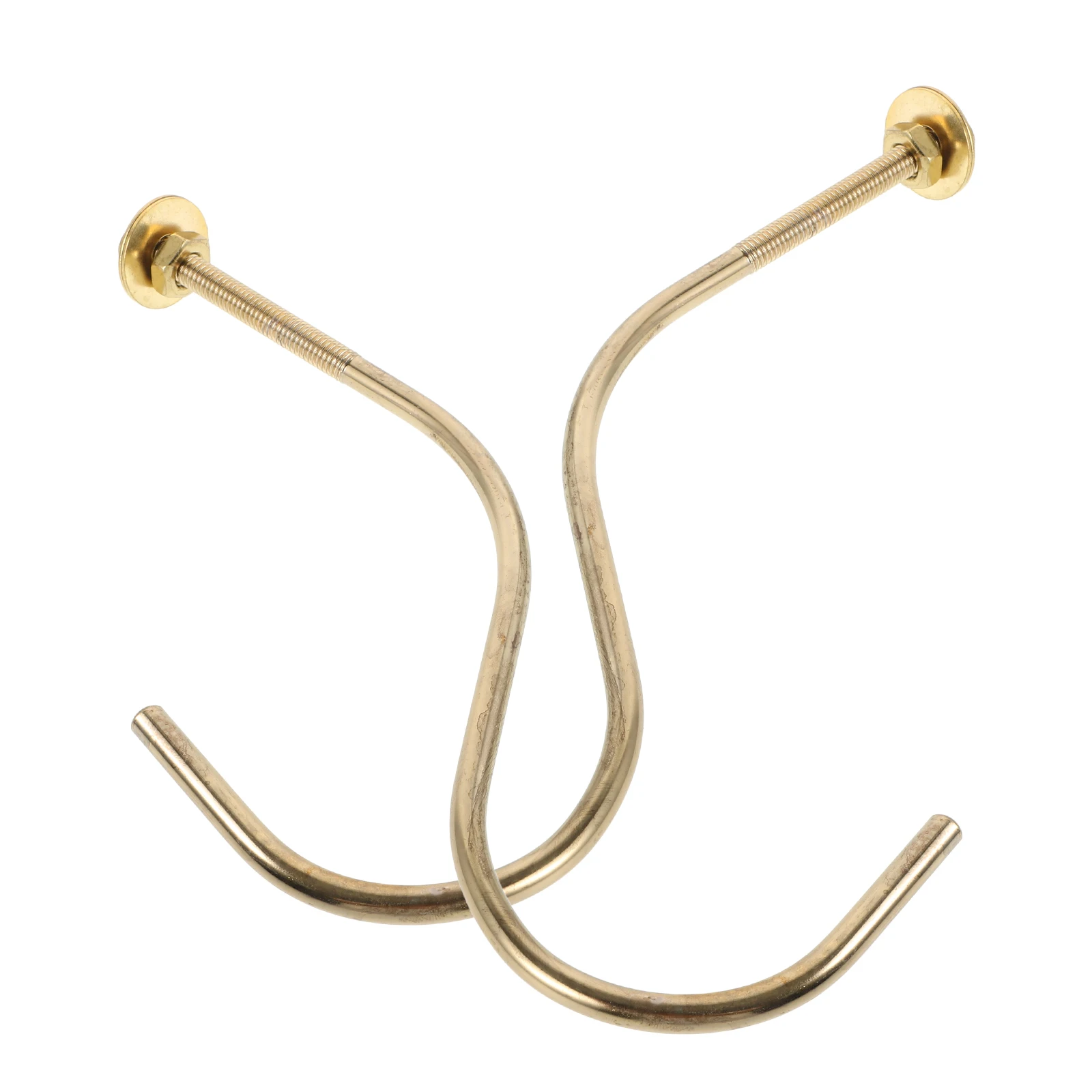 

2 pcs Golden Iron Hooks for Pool Table Rack 8MM Replaceable Snooker Cue Holder Billiard Accessory Easy Install