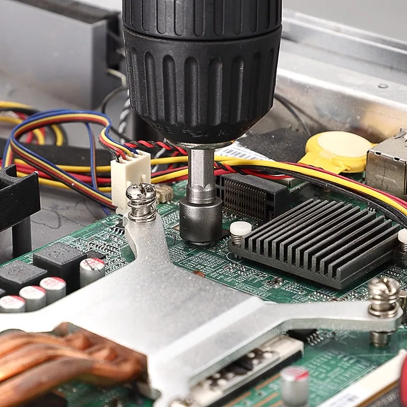 Hex Sockets Sleeve Wrench Nozzles Nut Driver Set Screwdriver Drill Bits Hex Shank Electric Screwdriver Tool Socket Extension Rod