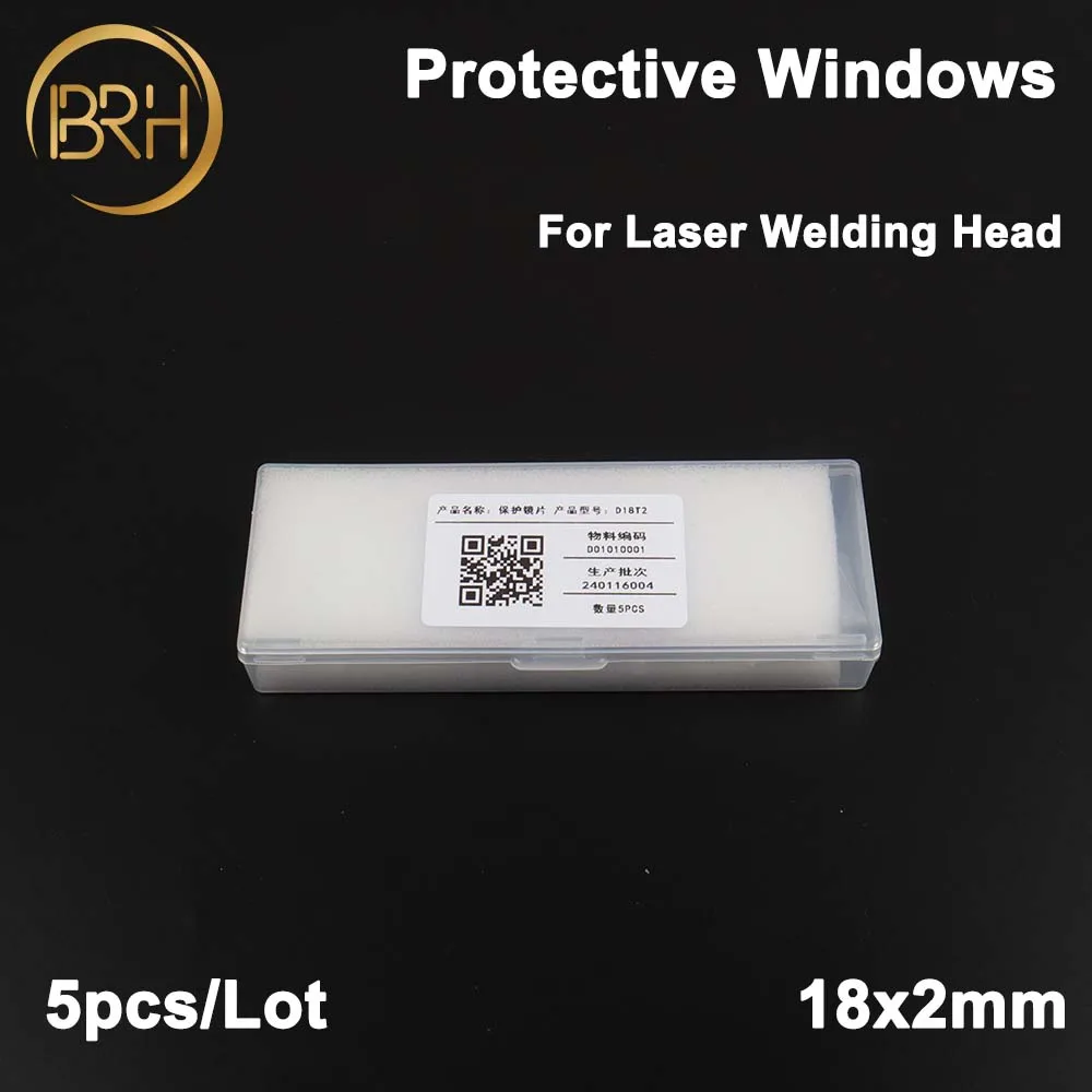 5Pcs/Lot Laser Welding Lens Hand-Held Fiber Protective Window Lens 18x2mm For CQWY Sup20 WSX