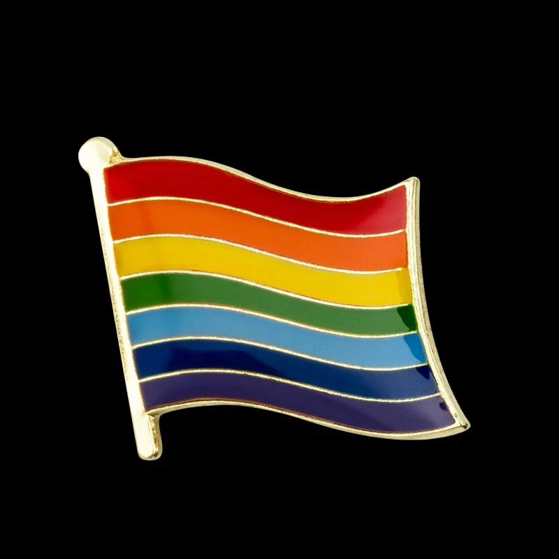 Progress Pride Flag Badge Brooch Natinal Lapel Pins Flag Lapel Pins Country Flag Badge