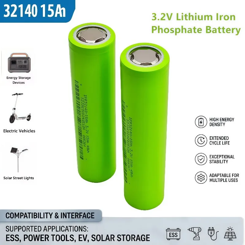 Brand New 32140 3.2V 15Ah Lithium Iron Phosphate Battery For Electric Tricycle E-Bike Scooter Battery Pack