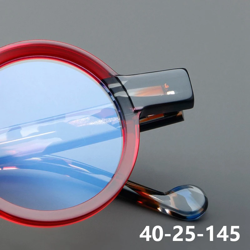 

Japanese Vintage Small Round Acetate Glasses Frame Men Women Fashion Retro Unique Trend Ultralight Eyeglasses High Quality Gafas