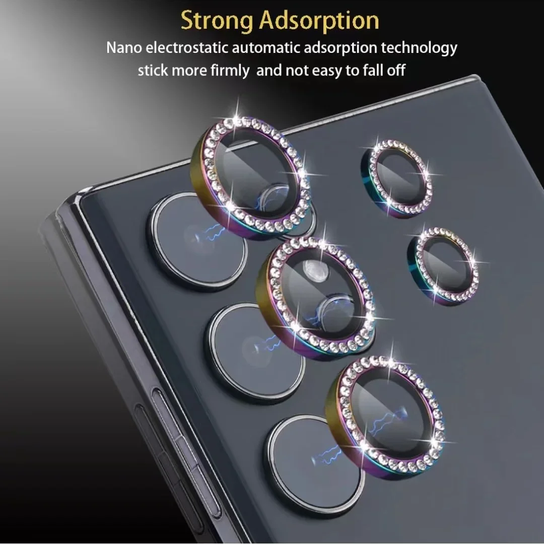 Diamant Ring Kamera Schutz Für Samsung Galaxy S25Ultra S25Plus S24 Objektiv Glas Fall Für Samsung S24ultra Zurück Objektiv Kappe Abdeckung