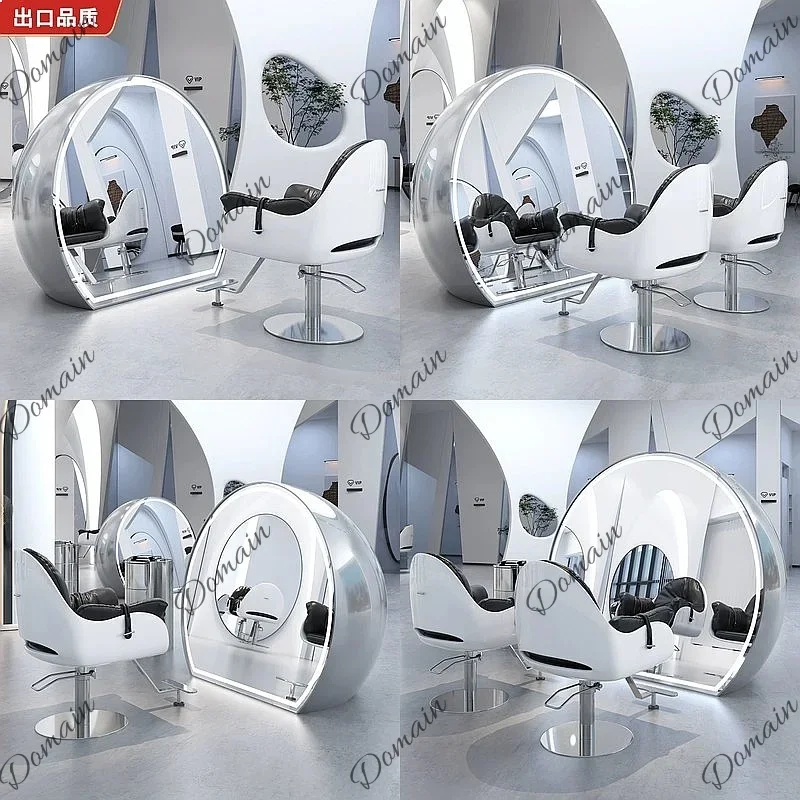 81 N Viral Salon Floor Mirror Stand, High-End Integrated Hairdressing Mirror for Salon & Makeup Use