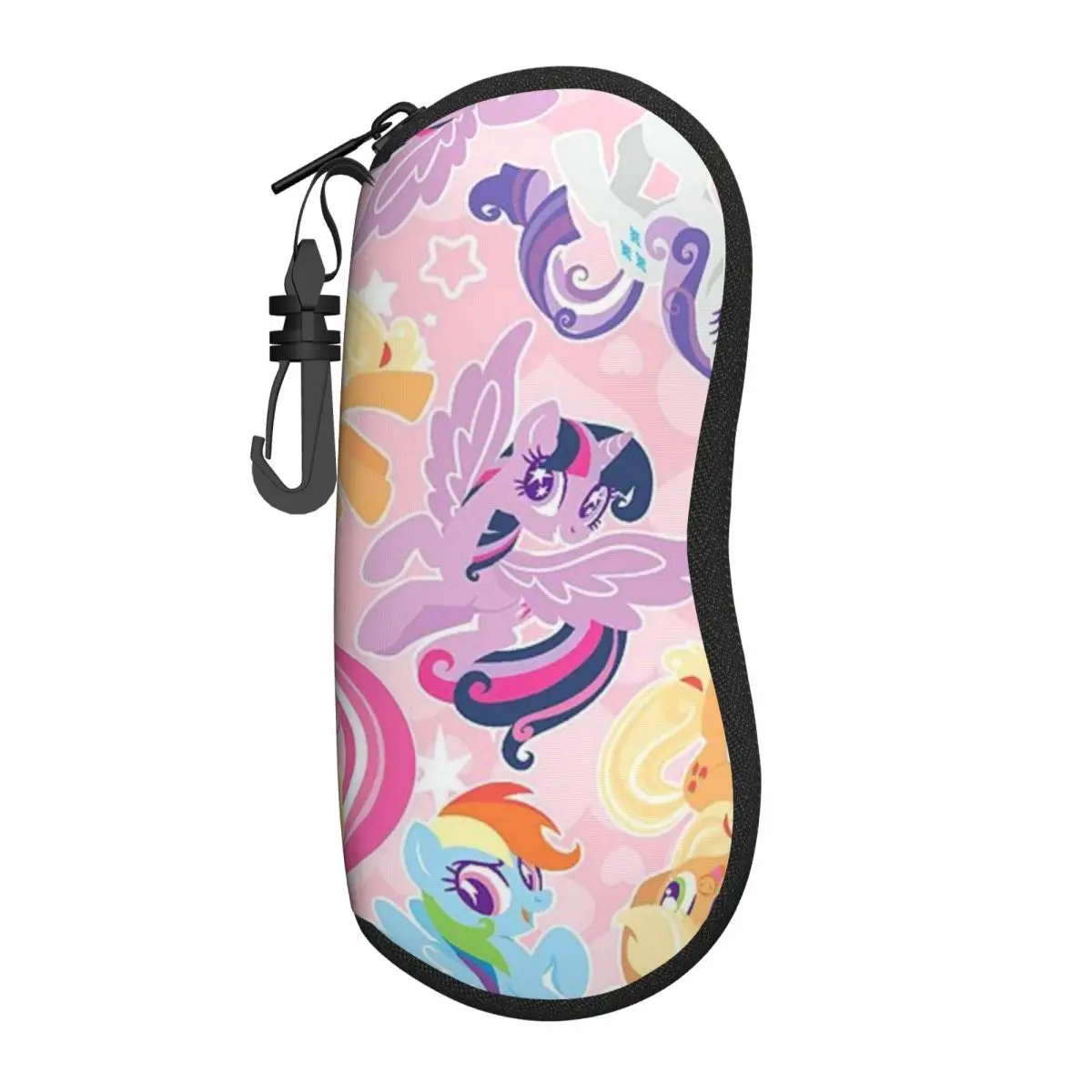 

My Little Pony Ultra-Light Soft Shell Glasses Case - Compact and Portable Eyewear Case for Travel, School, and Daily Use