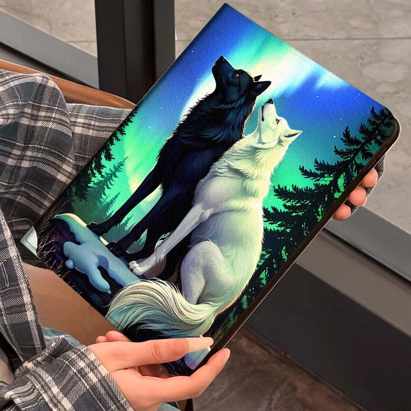 

Anime Wolf Design Cool For iPad Pro Air 5th 6th 7th 13 M3 M4 M5 12.9 13.3 inch 2018 2022 2024 2025 Tablet Case