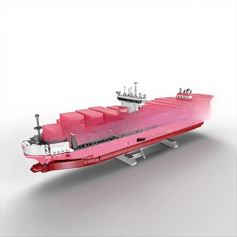 Large size and difficult container ship cruise transport freight ship model