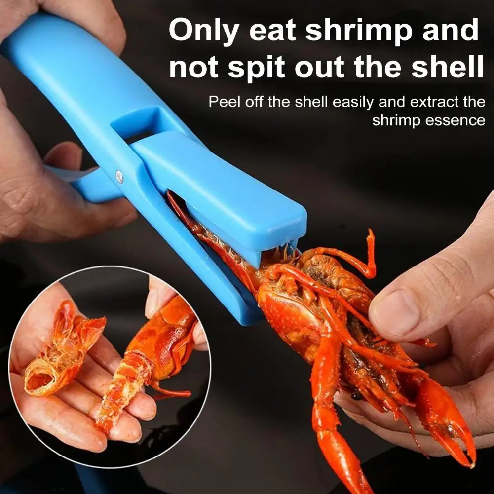 Pelador de Cangrejos de Río, Herramienta para Pelar Cangrejos de Río, Pinzas para Pelar Cangrejos de Río con Agarre Ergonómico, Abridor de Mariscos de Plástico de Grado Alimenticio 97
