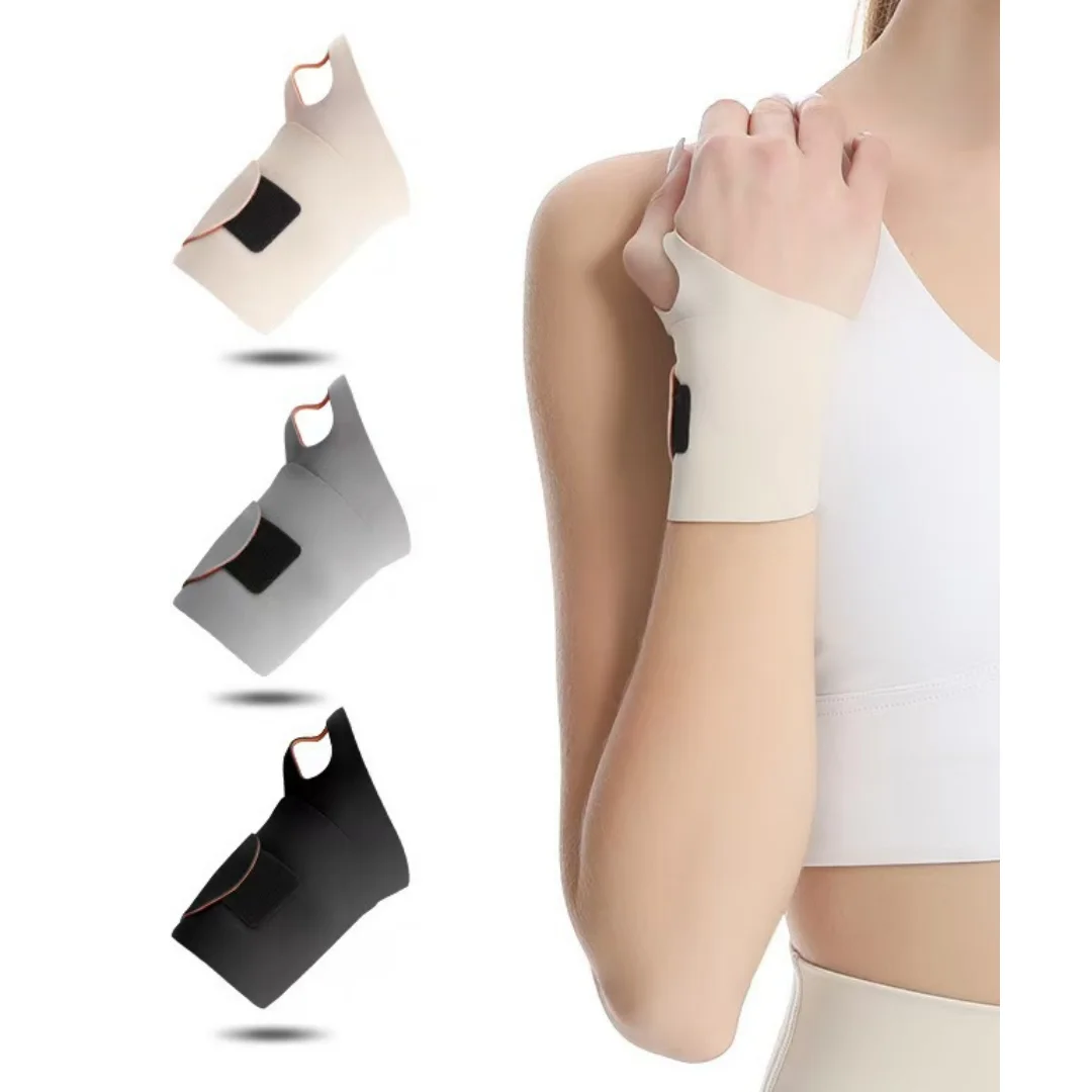 1Pc Fitness Ultra-Thin Elastic Wristband Unisex with Adjustable Bands Breathability Pressure Protection and Pain Relief Function