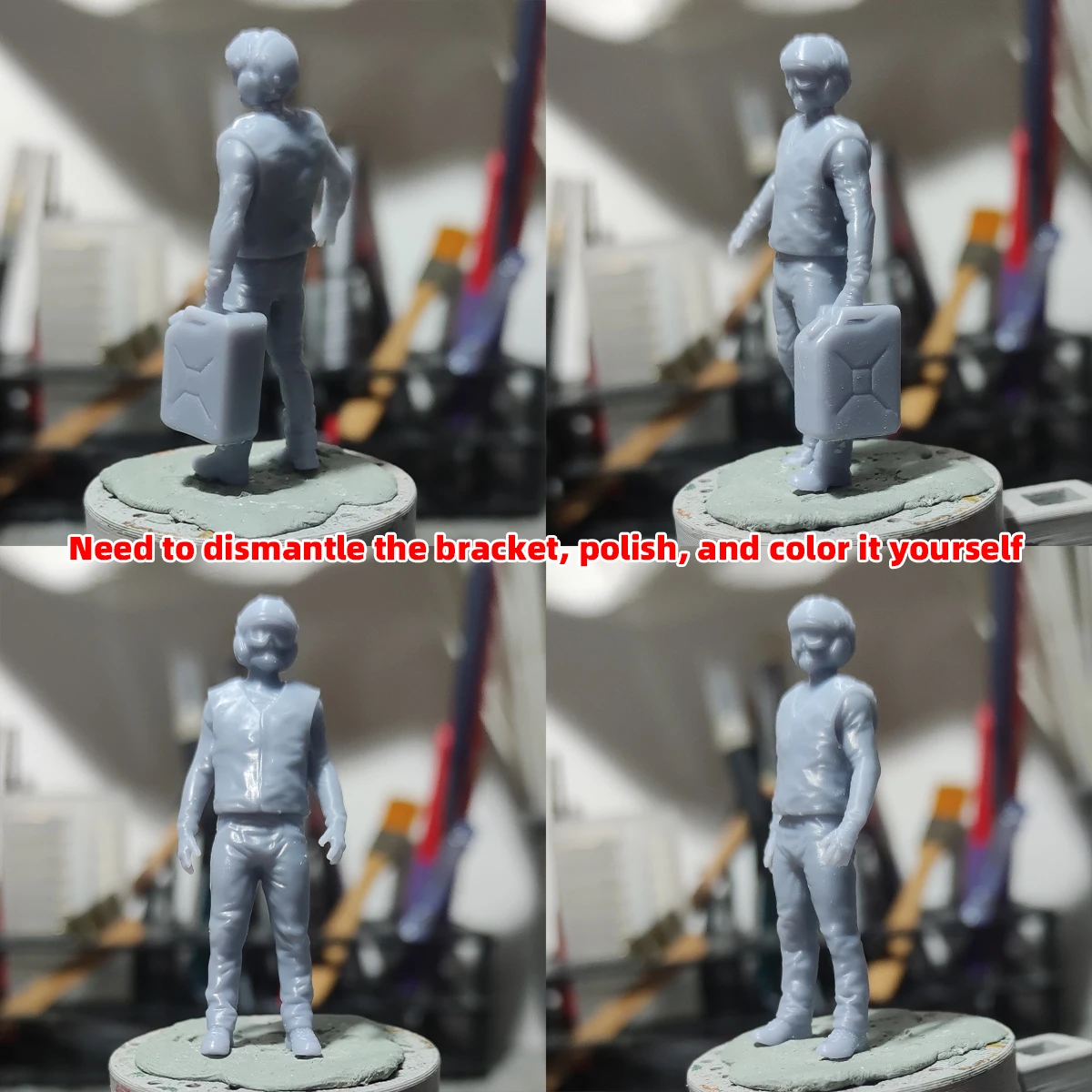 1/35 1/48 1/60 1/72 1/100 1/144 Modellbausatz 3D Harz Miniatur Soldatenfiguren Diorama Unbemalte Bodenbesatzung DIY für Gundam – Detail 2
