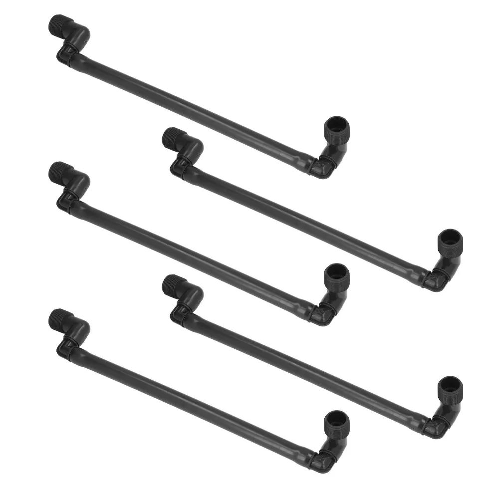 

5pcs PE Swing Joint Pipe Black Rotatable Lawn Irrigation Swing Joint Connector G3/4 External Thread Easy Installation