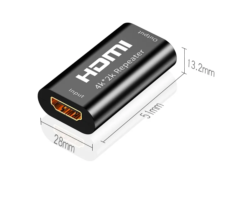 40 متر 4K * 2K HDMI مكرر موسع 1080P HDMI أنثى إلى HDMI أنثى إشارة معززة مكبر للصوت تصل إلى 40 متر ضياع الإرسال