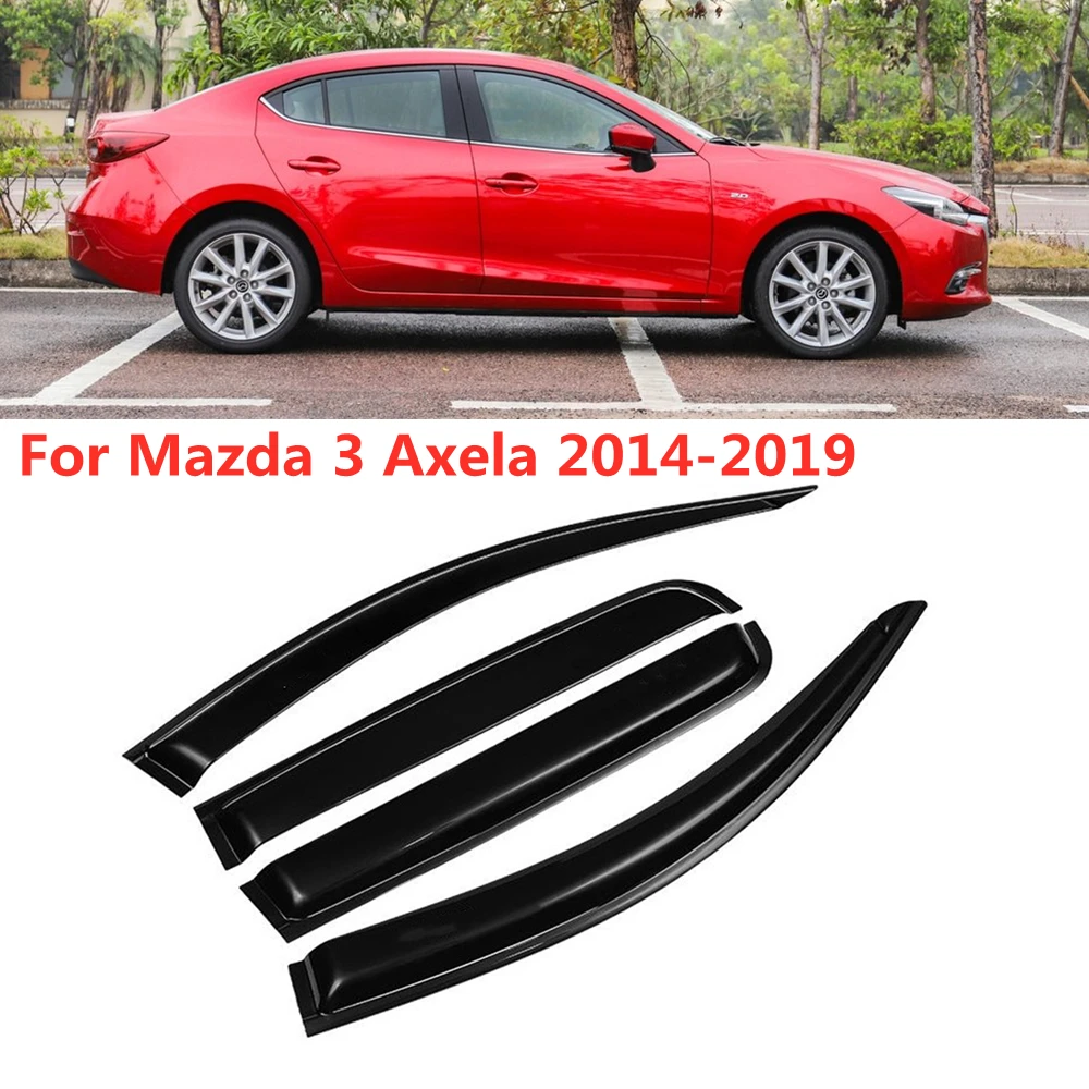 

Для Mazda 3 Axela 2014 2015 2016 2017 2018 2019 автомобильный боковой оконный козырек, дефлектор лобового стекла для защиты от дождя, щитки, навесы