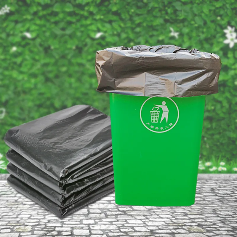 

Trashbags 220 Liters Heavy Duty Strong Thick Rubbish Extra Large Trash Can Liners Black Garbage Bags Extra Large