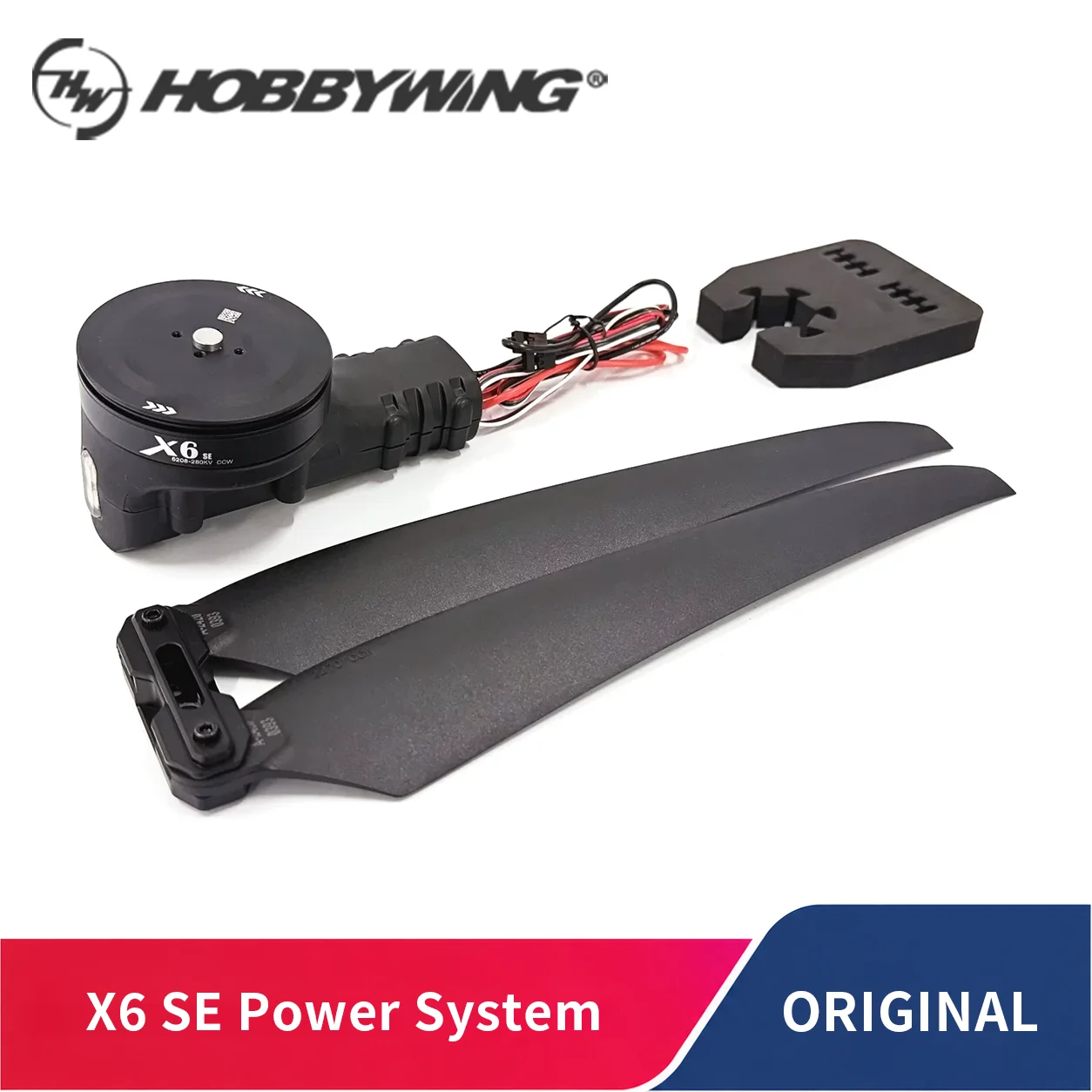 Hobbywing X6 SE Lightweight Integrated Propulsion System 6S Motor ESC 22x7.0 Folding Propeller for Industrial Drone