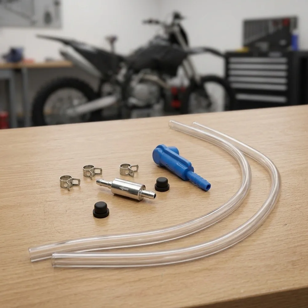 Brake Bleeder for kit With One-Way Check Valves Quick-Connect Hose For Motorcycle Hydraulic Brake And Clutch Fluid Changing