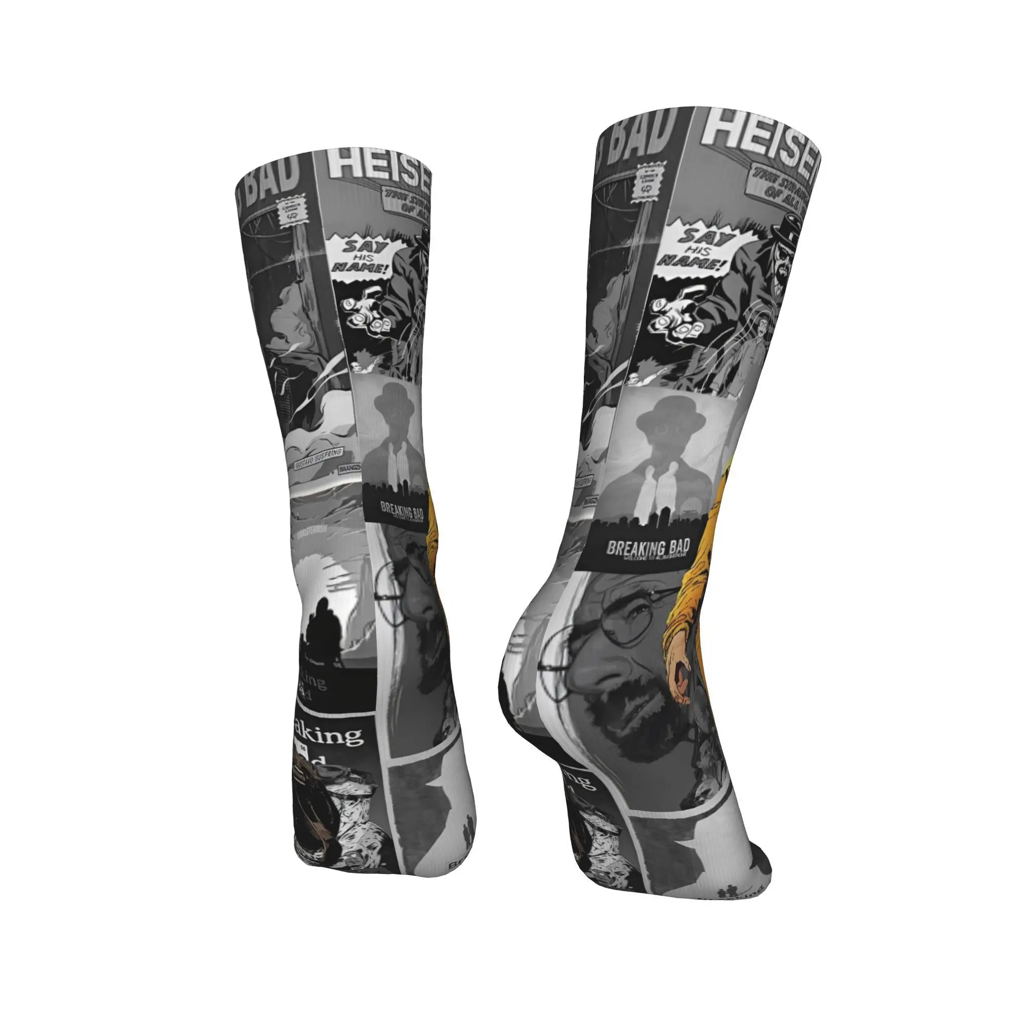Breaking Bad Graphic Printed Stockings  Graphic Kawaii Socks Winter Anti Skid Socks Men Cycling High Quality Socks - view 4
