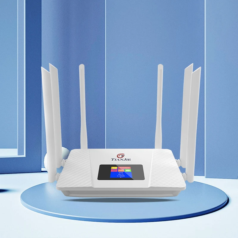 Outside 4G LTE WiFi router, 150Mbps router for wireless internet, 6-antenna WiFi signal, 2.4 GHz wireless router modem FDD.