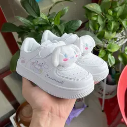 Sanrios Sneakers My Melody Cinnamoroll Kids Cartoon Board Shoes Kuromi Boys Girls Sports Shoes Breathable Lightweight Non Slip