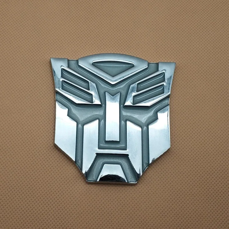 3D Metal SilverTransformers Autobots Car Emblem Racing SUV Coupe Badge for Car Truck Suv Motorcycle Etc. view 2