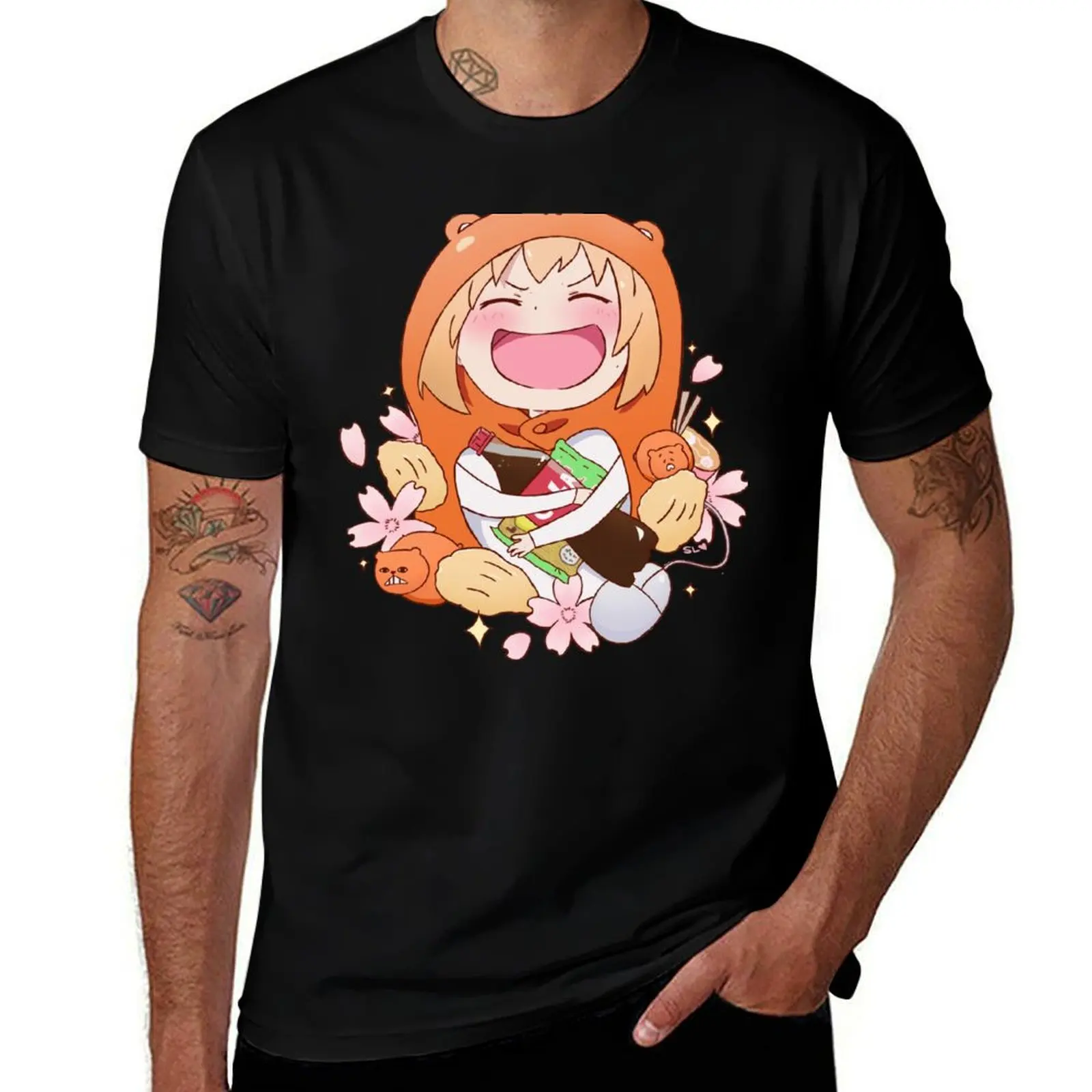 

Junk Food Umaru T-Shirt t shirt for man 100 percent cotton cotton t shirts man 100% cotton t shirts high quality T-shirt