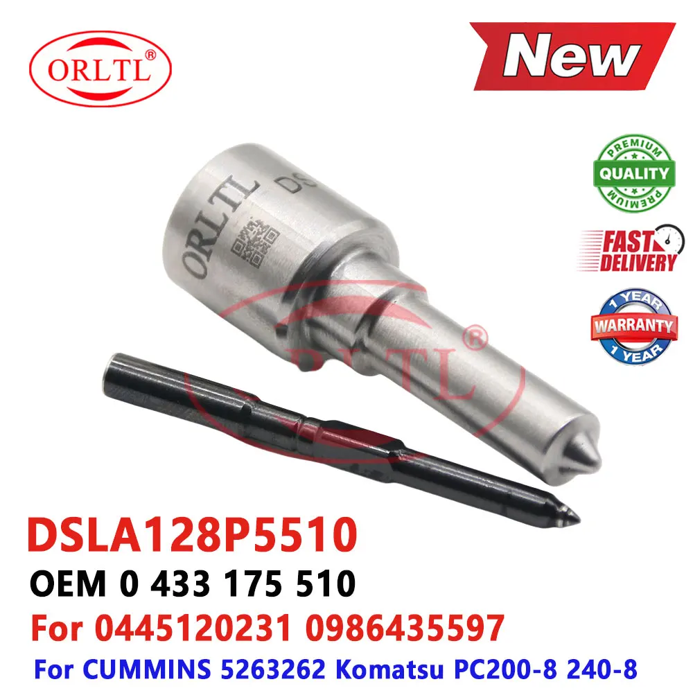 ORLTL DSLA 128 P5510 Sprayer Nozzle DSLA128p5510 Injector DSLA 128p5510 (0 433 175 510) for CUMMINS 0445120231, 0 445 120 231