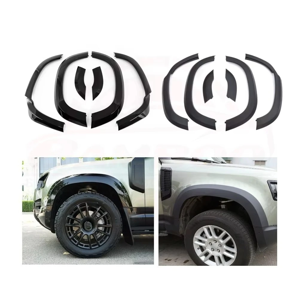 

Gloss Black for Defender 110 Fender Flare Wheel Eyebrow Arch Trim